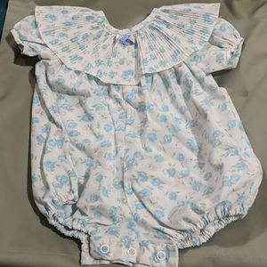 Onesie with fancy collar